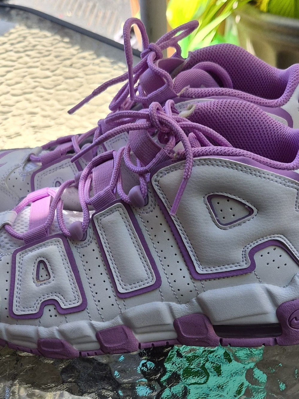 Nike Kids' White and Pink AIR Basketball Shoes - Picture 7 of 13
